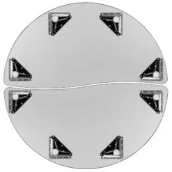 Emma And Oliver 2 Piece 47.5" Circle Collaborative Grey Kids Adjustable Activity Table Set -Barbie Store GUEST ccb5ec89 ccab 42ac 99bd 83093ceccee2