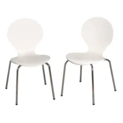 Set Of 2 Kids' Bentwood Chairs With Chrome Legs - Gift Mark -Barbie Store GUEST ccf80b82 c0f2 45bd bd8b 1517c9762f22