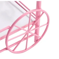 Badger Basket Royal Carriage Metal Doll Bed With Canopy Bedding And LED Lights - Pink/White/Stars -Barbie Store GUEST cd1fb5d6 b0eb 4b60 bdfa 6ac61b379b8a