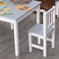 Qaba Kids Table And Chair Set For Arts, Meals, Lightweight Wooden Homework Activity Center, Toddlers Age 3+, Gray 11 Qaba Kids Table And Chair Set For Arts, Meals, Lightweight Wooden Homework Activity Center, Toddlers Age 3+, Gray -Barbie Store GUEST d0bf6846 6423 45bd 8263 00ff71754f08