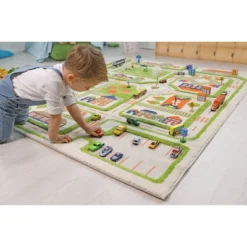 39"x59" Traffic Green 3D Play Rug - IVI -Barbie Store GUEST d2349e4b a744 4f9d 9c46 1685a2f6bd48