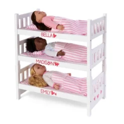 Badger Basket 1-2-3 Convertible Doll Bunk Bed With Bedding - Pink/Stripe -Barbie Store GUEST d3b21b48 37d6 4f20 9e12 6cb3f9fe6fd0