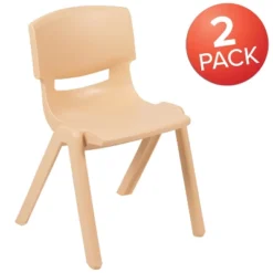 Emma And Oliver 2 Pack Plastic Stack School Chair With 13.25"H Seat, K-2 School Chair -Barbie Store GUEST d5fbe023 b9d9 4b6e a83e 8ac3913d875a