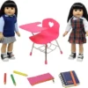The New York Doll Collection 18 Inch School Desk -Barbie Store GUEST d68b67eb 3f5e 4aeb b78d 40f309ab97f7