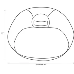 Long Fur Kids' Bean Bag Cream - Pillowfort™ -Barbie Store GUEST d6c9190f e60e 4413 9358 af1a54732d28