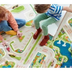 52.5"x71" Mini City 3D Play Rug - IVI -Barbie Store GUEST d6d8b177 b673 43b6 9f7e 22672092774c