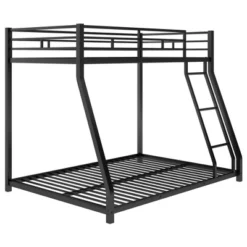 Twin Over Full Metal Floor Bunk Bed With Ladder-ModernLuxe -Barbie Store GUEST d82ed8e1 6491 4508 bec3 e198365b53e6