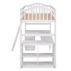 Twin Size Wooden Loft Bed With Drawers, Cabinet, Shelves And Desk-ModernLuxe -Barbie Store GUEST d9040f2a e0a3 4009 b1bf 1808ffdeacf3