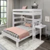 Max & Lily Farmhouse Twin Over Queen L-Shaped Bunk Bed With Desk -Barbie Store GUEST da48a8d7 399d 4b2d 9bbf 66931ff48b0a