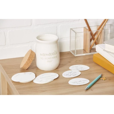 Pearhead Ceramic Gratitude Token Jar - White 5 Pearhead Ceramic Gratitude Token Jar - White - Image 3