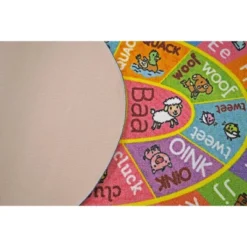 KC CUBS Boy & Girl Kids ABC Alphabet W/ Animals & Sounds Educational Learning & Fun Game Play Nursery Bedroom Classroom Oval Rug Carpet -Barbie Store GUEST db1d956f 3f72 42fb 9f2f b62fc0d98018