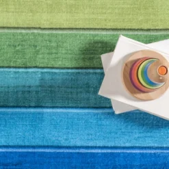 NuLOOM Henriette Rainbow Machine Washable Kids Area Rug -Barbie Store GUEST dcc345a3 4544 4f6d 9ee4 2c009c41c02a