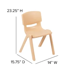 Emma And Oliver 2 Pack Plastic Stack School Chair With 13.25"H Seat, K-2 School Chair -Barbie Store GUEST dcfab01f 0d1f 4ccb 8157 b3d6360d3859