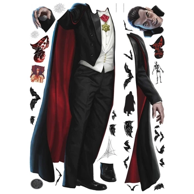 Classic Monsters Dracula Giant Peel & Stick Wall Decals - RoomMates 3 Classic Monsters Dracula Giant Peel & Stick Wall Decals - RoomMates