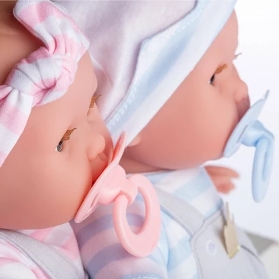 JC Toys Berenguer Boutique Twins 15" Soft Body Baby Doll Open/Close Eyes 6 JC Toys Berenguer Boutique Twins 15" Soft Body Baby Doll Open/Close Eyes - Image 4