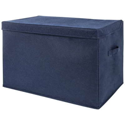 Sammy & Lou Printed Felt Toy Chest - Navy 3 Sammy & Lou Printed Felt Toy Chest - Navy