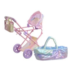 Olivia's Little World Baby Doll Stroller Buggy Pram Iridescent Color OL-00017 -Barbie Store GUEST e0928b31 92ce 46d6 a58e 7eabb0c67dfb