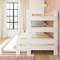 Max & Lily Farmhouse Twin Over Full Bunk Bed With Trundle 10 Max & Lily Farmhouse Twin Over Full Bunk Bed With Trundle -Barbie Store GUEST e0caca67 3227 4b9b 962f cf7f2cf5784b