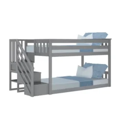 Max & Lily Twin Low Bunk Bed With Staircase -Barbie Store GUEST e26374ab db3a 4c07 a81c 70f1649704ee