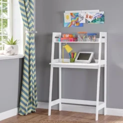 Kids' Desk With Ladder Shelf Storage And 2 Bonus Magnetic Art Display Bars White - RiverRidge Home 20 Kids' Desk With Ladder Shelf Storage And 2 Bonus Magnetic Art Display Bars White - RiverRidge Home -Barbie Store GUEST e76461f9 1050 4bd6 9ae5 4c8619ccf4d2