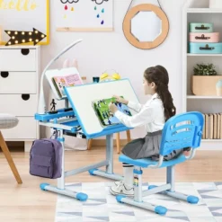 Costway Height Adjustable Kids Desk Chair Set Study Drawing W/Lamp & Bookstand 16 Costway Height Adjustable Kids Desk Chair Set Study Drawing W/Lamp & Bookstand -Barbie Store GUEST e7d2a336 971d 4305 b13d f5dfa3e1972d