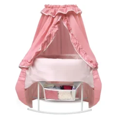 Badger Basket Kisses Rocking Doll Bassinet - Pink/White 11 Badger Basket Kisses Rocking Doll Bassinet - Pink/White -Barbie Store GUEST e7e36631 df2d 4da5 9593 38f3df3499fa