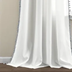 Pom Pom Window Curtain Panel - Lush Décor -Barbie Store GUEST e8cc613d ae6f 4bc1 95cf bc87afc546b5