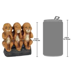Design Toscano Speak No, See No, Hear No Evil Monkeys Still Action Die-Cast Iron Coin Bank -Barbie Store GUEST e9d7472d 3ca6 4138 b42a 58c8f9f9b19a