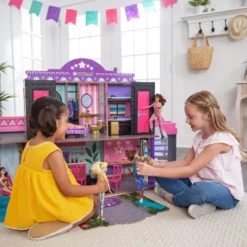 KidKraft 2-in-1 Wooden Hotel & Waterslide Dollhouse -Barbie Store GUEST e9ecf475 d9fc 4c91 87ea 6d6890b9251d