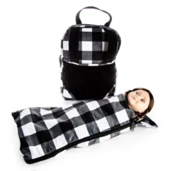The Queen;'sTreasures 18" Doll Carrier And Sleeping Bag, Black & White -Barbie Store GUEST ea004025 92f6 43de 9b92 558aa729427a