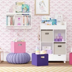 Kids' Book Nook Cubby Storage Cabinet With Bookrack - RiverRidge Home -Barbie Store GUEST ef1c7a35 8689 450a 85ec 87952f9b3ff3