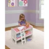 Badger Basket Doll Bunk Bed With Bedding And Ladder – White/Pink/Chevron -Barbie Store GUEST ef6d08fc a05d 492b a25a bc99346ddef6