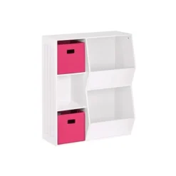 3pc Kids' Floor Cabinet With 2 Bins Set - RiverRidge Home -Barbie Store GUEST f0501c34 752d 48bd 90e0 de3f1af6f4b7