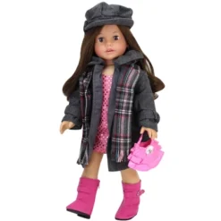 Sophia's - 18" Doll - Wool Coat, Hat, Plaid Scarf & Pink Boots - Gray 8 Sophia's - 18" Doll - Wool Coat, Hat, Plaid Scarf & Pink Boots - Gray -Barbie Store GUEST f09478eb c86d 4755 bb98 2714f1a69dc4