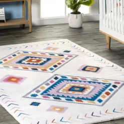 NuLOOM Marj Southwestern Kids Machine Washable Area Rug -Barbie Store GUEST f1ea7b4c 936f 4522 bc27 adfa807e03c5