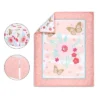 The Peanutshell Aflutter Baby Crib Bedding Set, Pink Floral/Butterfly - 3pc -Barbie Store GUEST f1f86cb1 9997 4b80 975c 1d10859bfa3f