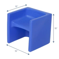 Children's Factory CF910-009 Flexible Seating Toddler Kids Cube Chair Classroom Furniture For Daycare, Playroom, And Homeschool, Blue -Barbie Store GUEST f33870ca 5940 47e4 958c 498b1e1c3134