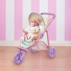 Olivia's Little World Baby Doll Jogging Stroller Buggy Iridescent Color OL-00016 -Barbie Store GUEST f4487c89 9cb8 4fd2 8c06 7e877143726d