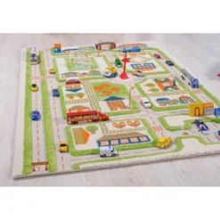 39"x59" Traffic Green 3D Play Rug - IVI -Barbie Store GUEST f44c55e4 d186 4d06 b01a fc2b564624c5