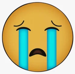 Deerlux Emoji Style Round Funny Smiley Face Kids Area Rug, Sobbing Emoji Rug -Barbie Store GUEST f4931763 eccb 4f58 ba58 082c2b45bfd2