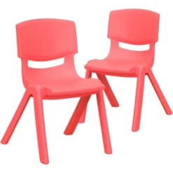 Flash Furniture 2 Pack Plastic Stackable School Chair With 12" Seat Height -Barbie Store GUEST f5000bf2 2750 463c 92cc 1df9d2c02d5b