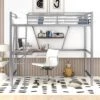 Twin Size Loft Metal Bed With Desk And Shelves - ModernLuxe -Barbie Store GUEST f525982f a738 4b1c 9a65 cb18b3405570
