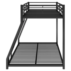 Twin Over Full Metal Floor Bunk Bed With Ladder-ModernLuxe -Barbie Store GUEST f5a691b3 5f6c 458c 9ba0 866da33810c7