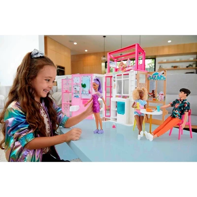 Barbie Dollhouse Playset - 2 Levels & 4 Play Areas 3 Barbie Dollhouse Playset - 2 Levels & 4 Play Areas