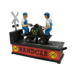 Design Toscano Railroad Handcar Collectors' Die Cast Iron Mechanical Coin Bank -Barbie Store GUEST f84696e2 b4dd 4718 8c47 b9e51ee371fb