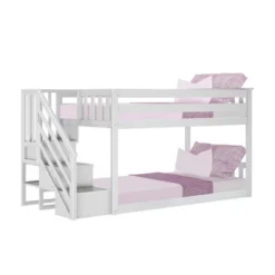 Max & Lily Twin Low Bunk Bed With Staircase -Barbie Store GUEST f8a85e17 4c84 415b b3b6 da0c9ef90926