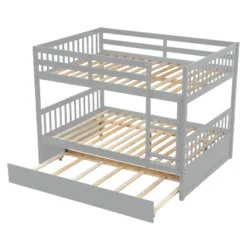 Full Over Full Bunk Bed With Trundle Bed And Ladder-ModernLuxe -Barbie Store GUEST fa006b6b 53f9 4992 899d bd9c107e5a1f