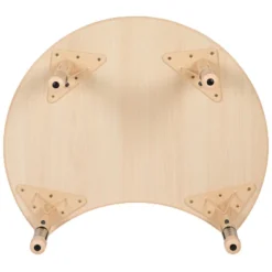 Flash Furniture 25.125"W X 35.5"L Crescent Natural Plastic Height Adjustable Activity Table -Barbie Store GUEST faef9e46 3cb2 40ec a568 94c57803921f