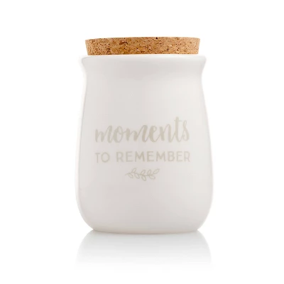 Pearhead Ceramic Gratitude Token Jar - White 3 Pearhead Ceramic Gratitude Token Jar - White
