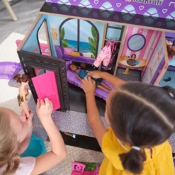 KidKraft 2-in-1 Wooden Hotel & Waterslide Dollhouse -Barbie Store GUEST fba21ce5 1873 4a87 9323 3b29303ebc8e